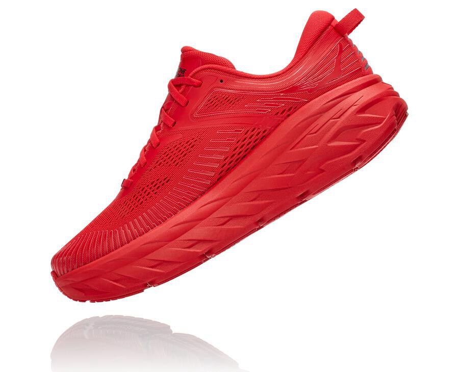 Tenis Hoka One One Hombre Rojos - Bondi 7 - NDKW43712